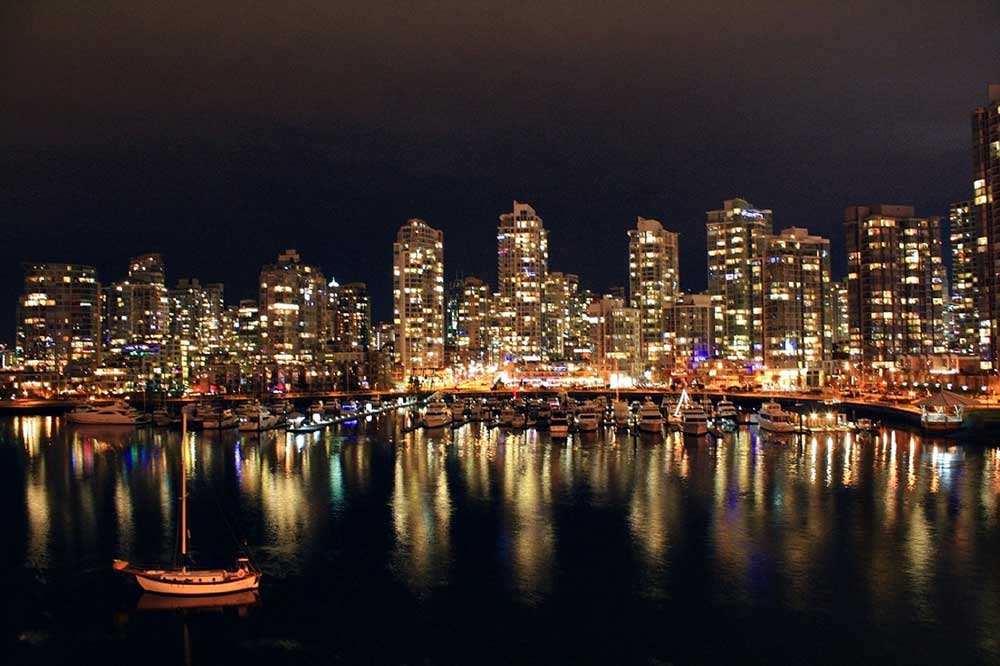 Vancouver Nachtansicht
